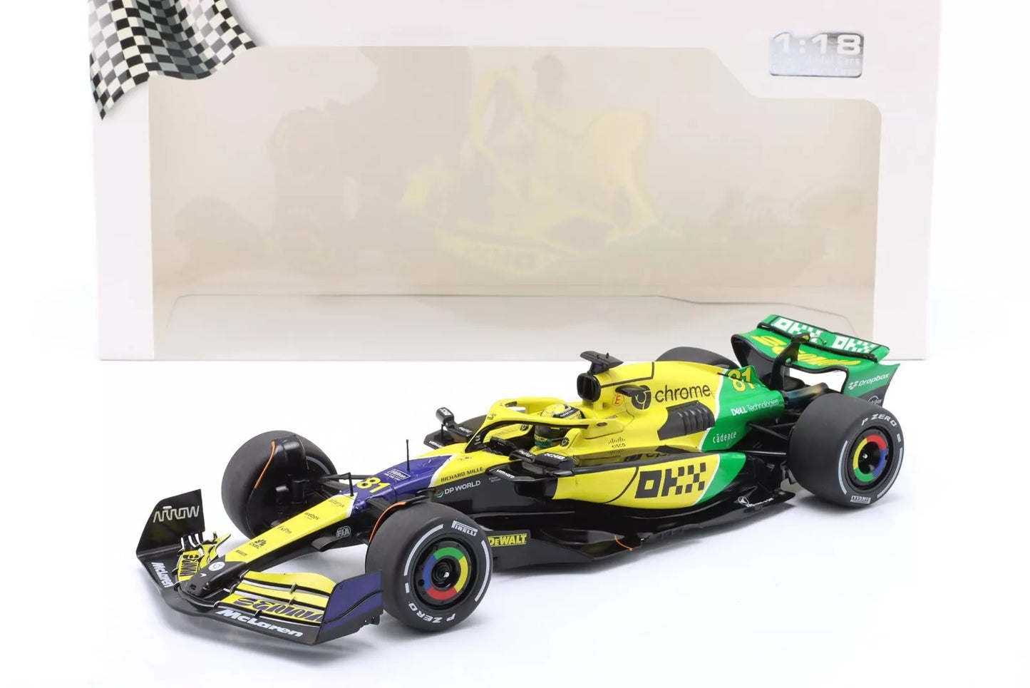 1:18th McLaren F1 MCL38 Oscar Piastri #81 Monaco GP 2024