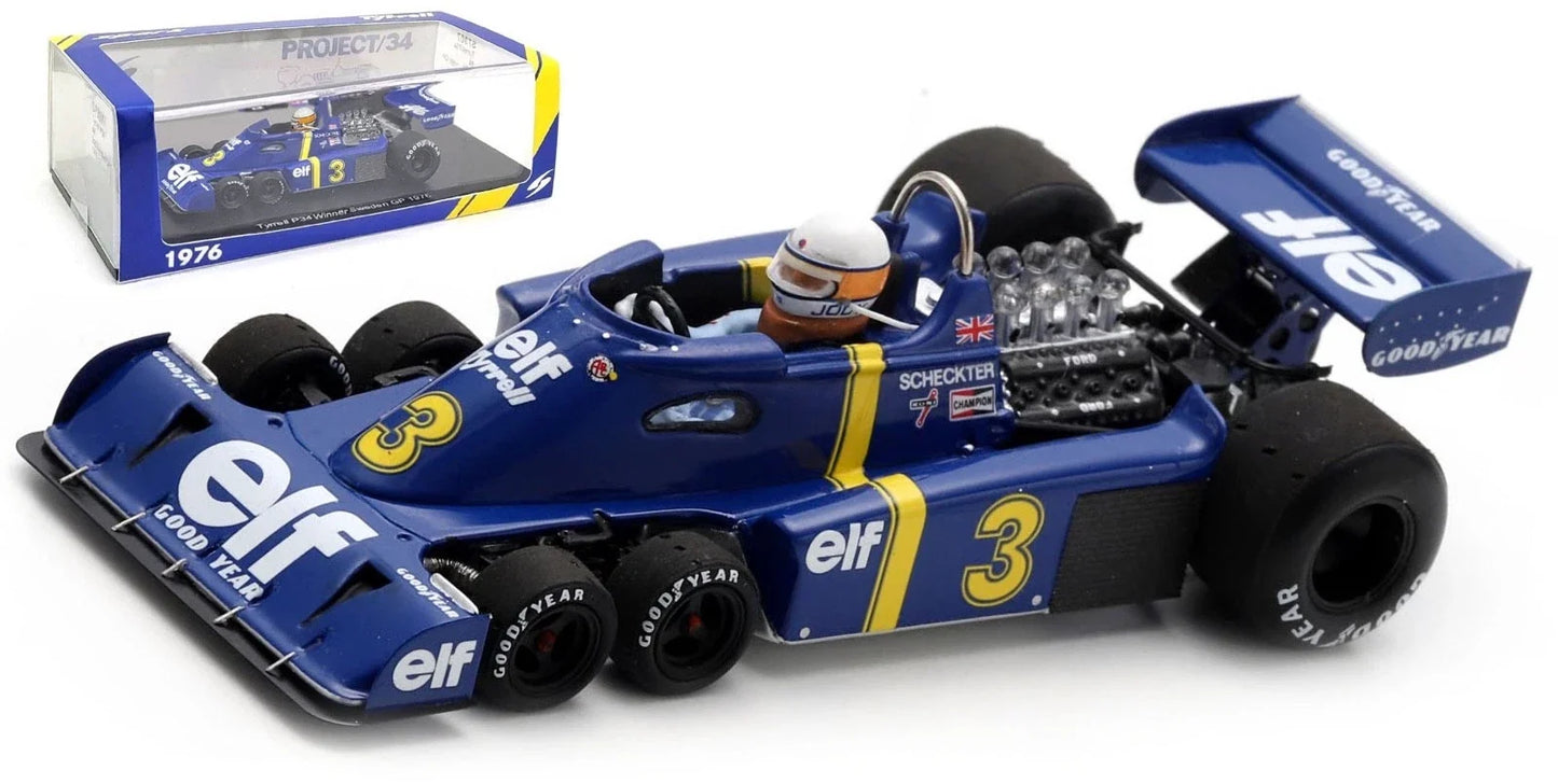 1:43rd Tyrrell P34 Jody Scheckter #3 Sweden GP Win 1976