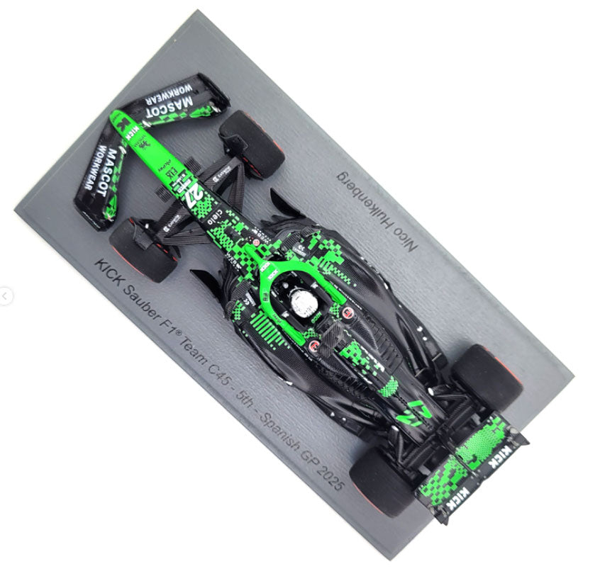 1:43rd Kick Sauber C45 Nico Hulkenberg #27 Spanish GP 2025