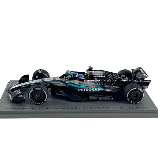1:43rd Mercedes AMG F1 W16 George Russell #63 Canadian GP Win 2025