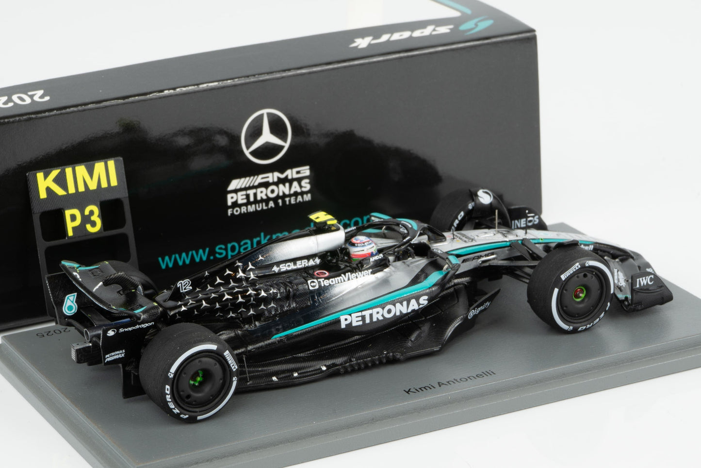 1:43rd Mercedes AMG Petronas W16 Kimi Antonelli #12 Canadian GP 3rd Pl 2025