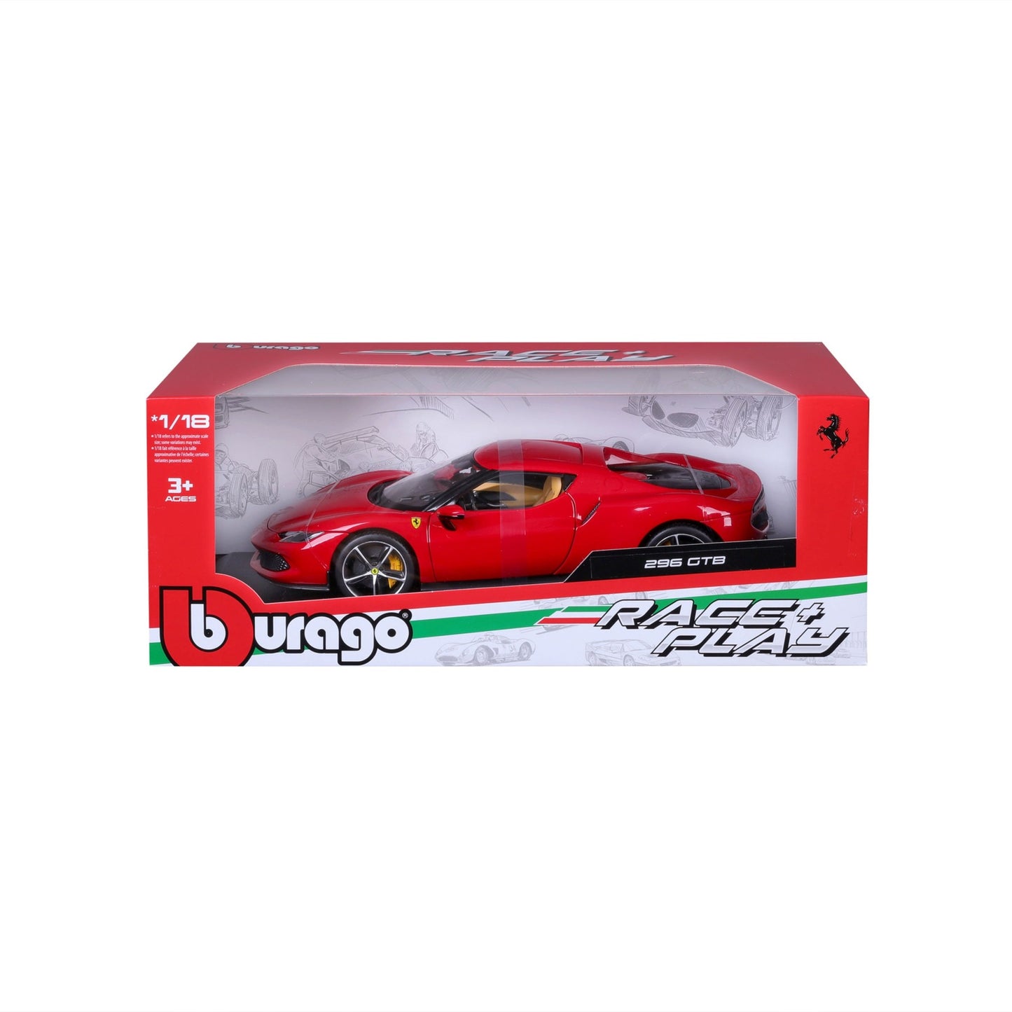 1:18th Ferrari 296 GTB Red