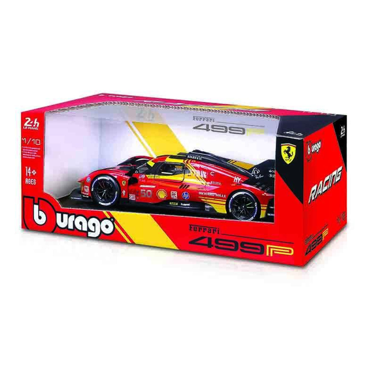 1:18th Ferrari Ferrari 499P Le Mans Winner #50 Red