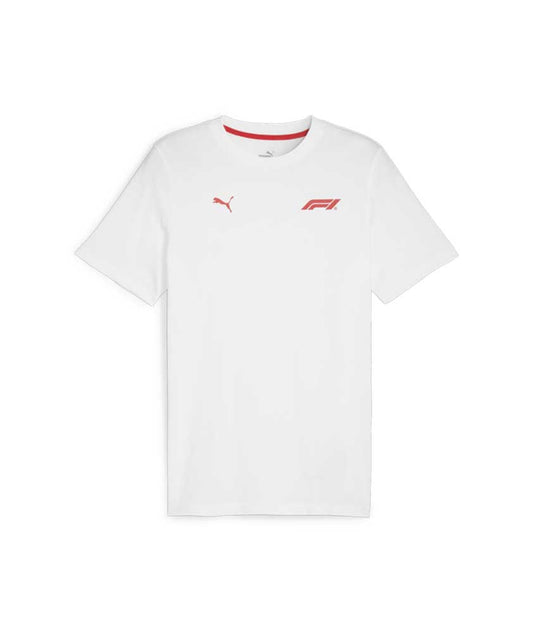 Puma F1 ESS Small Logo Tee White