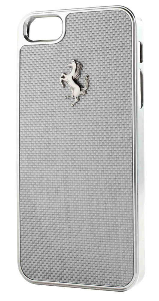 Ferrari iPhone 5 GT Carbon Fiber White Case