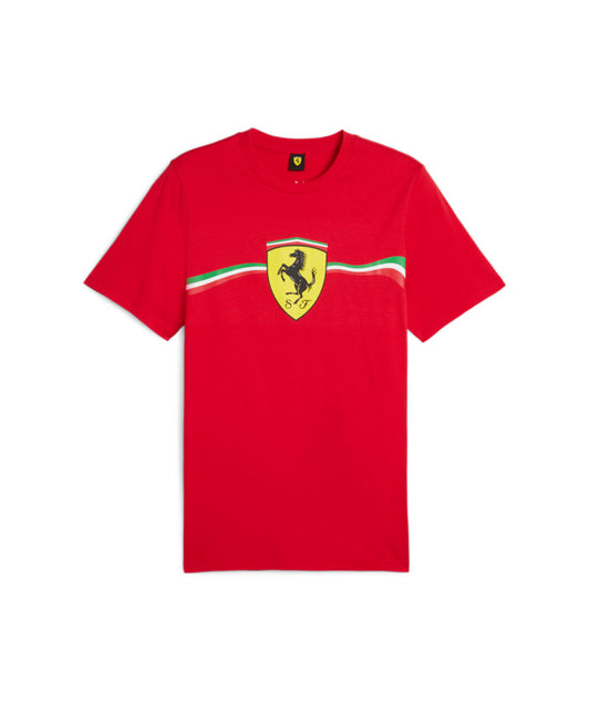 Puma Ferrari Race Heritage Shield Tee Red