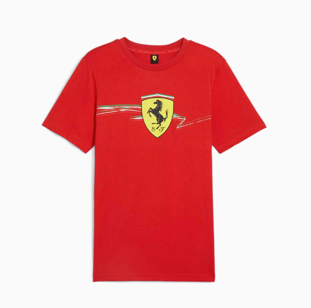 Puma Scuderia Ferrari Race Big Shield Tee Red