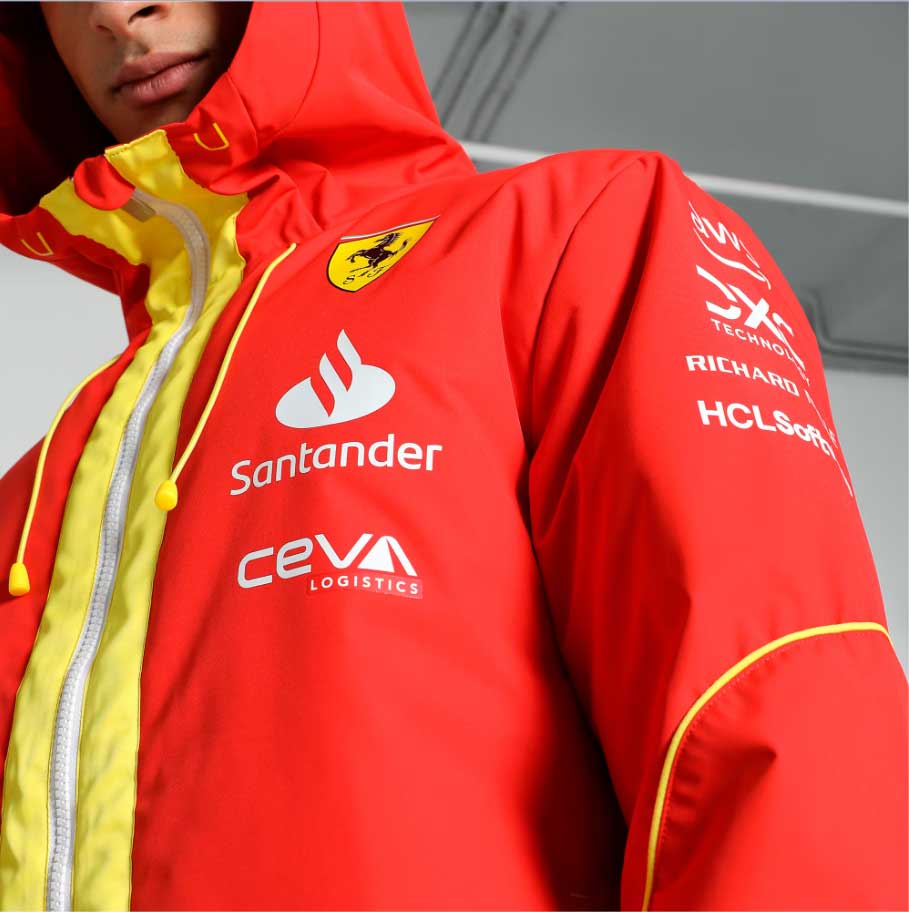 Scuderia Ferrari F1 Team Pro Rain Jacket 2024 Red