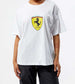 Puma Ferrari Ladies Shield Oversized Tee White