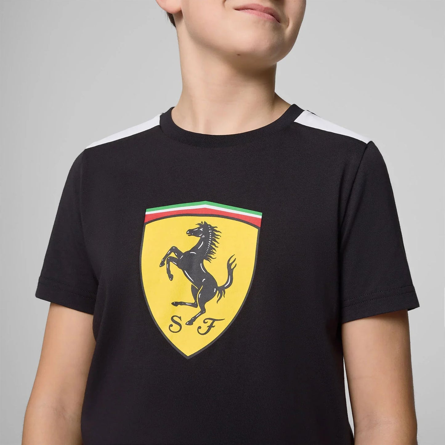 Scuderia Ferrari F1 Kids Shield Tee Black