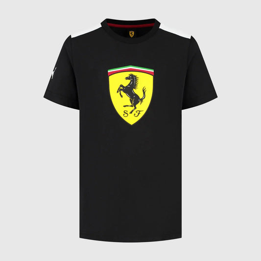 Scuderia Ferrari F1 Kids Shield Tee Black