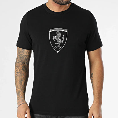 Puma Ferrari Race Tonal Shield Tee Black