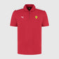 Scuderia Ferrari F1 Shield Polo Shirt Cherry Red