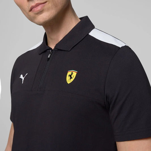 Scuderia Ferrari F1 Shield Polo Shirt Black