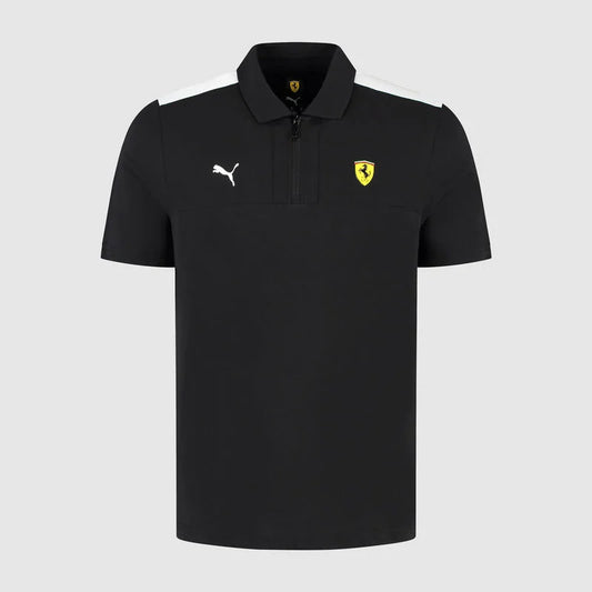 Scuderia Ferrari F1 Shield Polo Shirt Black