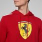 Scuderia Ferrari F1 Shield Hoodie Cherry Red