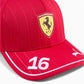 Scuderia Ferrari Replica Charles LeClerc #16 Hat 2025 Red