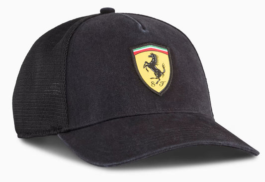 Scuderia Ferrari Vintage Trucker Hat Black