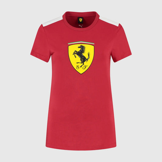 Scuderia Ferrari F1 Ladies Shield Tee Red