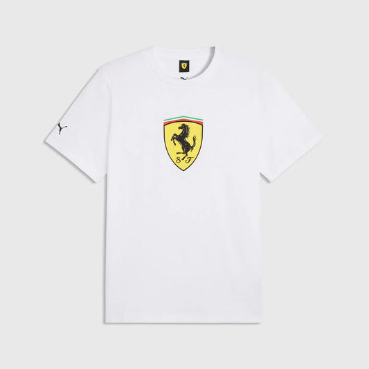 Scuderia Ferrari F1 Shield Tee Shirt White