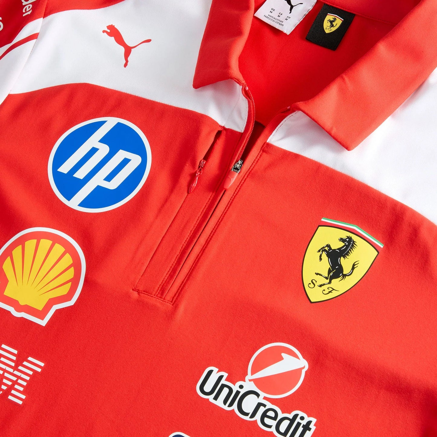 Scuderia Ferrari F1 Authentic Team Polo Shirt Red