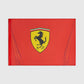 Scuderia Ferrari F1 Shield Logo Flag Red