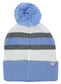 Honda White Striped Pom Pom Beanie