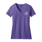 Honda Ladies Purple V-neck Logo Tee