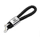 Honda Black Leather Rope Keychain