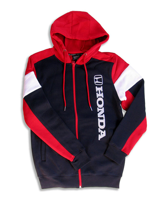 Honda Navy/Red Full Zip Hooded Sweatshirt