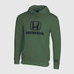 Honda Army Green Hooded Embroidered Sweatshirt