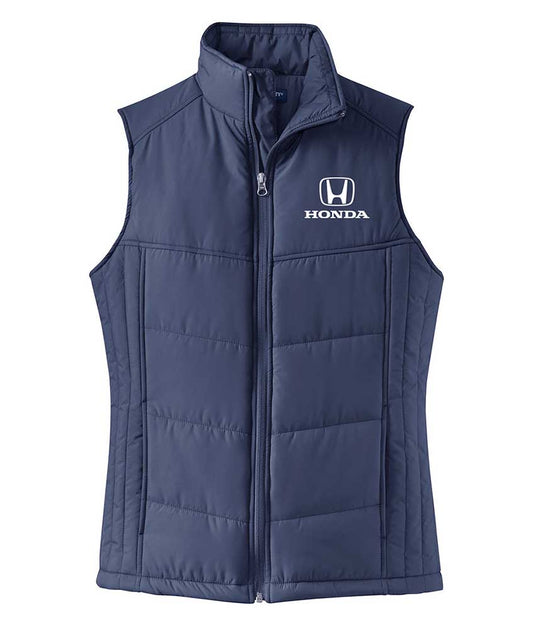 Honda Ladies Puffy Vest Navy