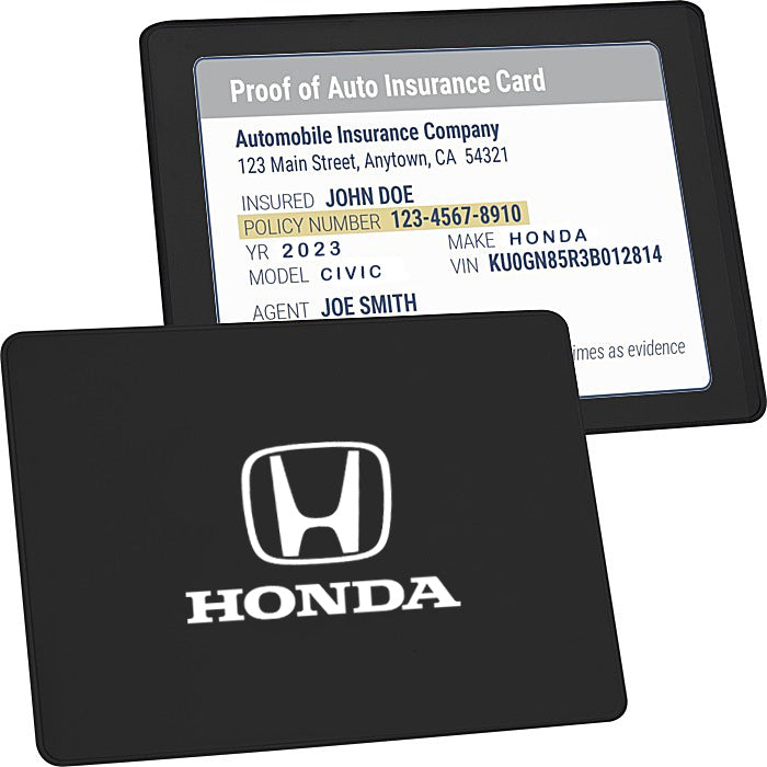 Honda Black Vinyl Document Holder