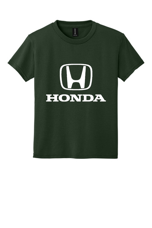 Honda Racing Kids Large Logo Tee Forest Green