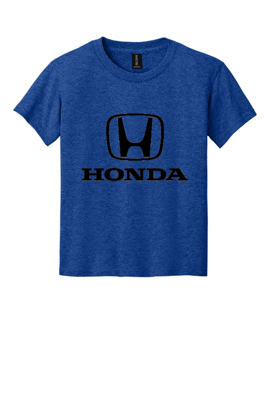 Honda Racing Kids Large Logo Tee Heather Blue