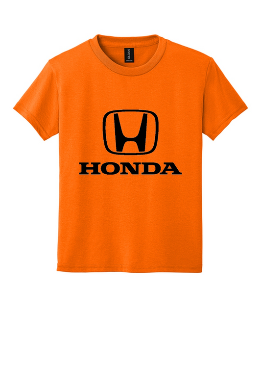 Honda Racing Kids Large Logo Tee Orange