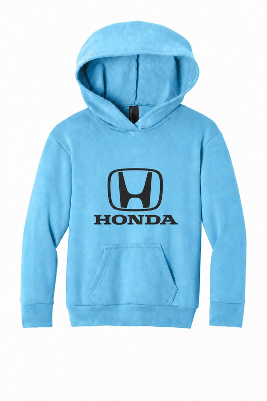 Honda Racing Kids Logo Hoodie Aquatic Blue