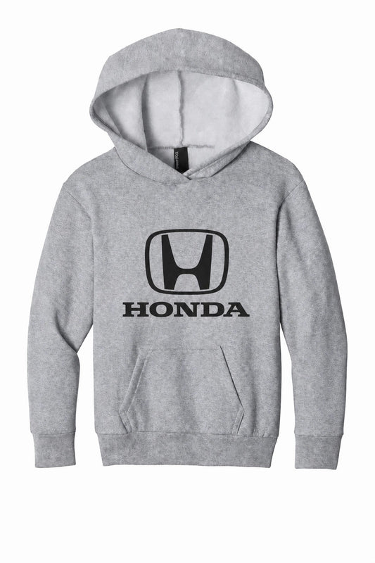 Honda Racing Kids Logo Hoodie Athletic Grey