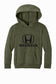Honda Racing Kids Logo Hoodie Army Green