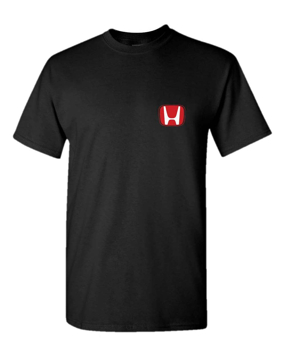 Honda Civic Car Logo Tee Shirt Black
