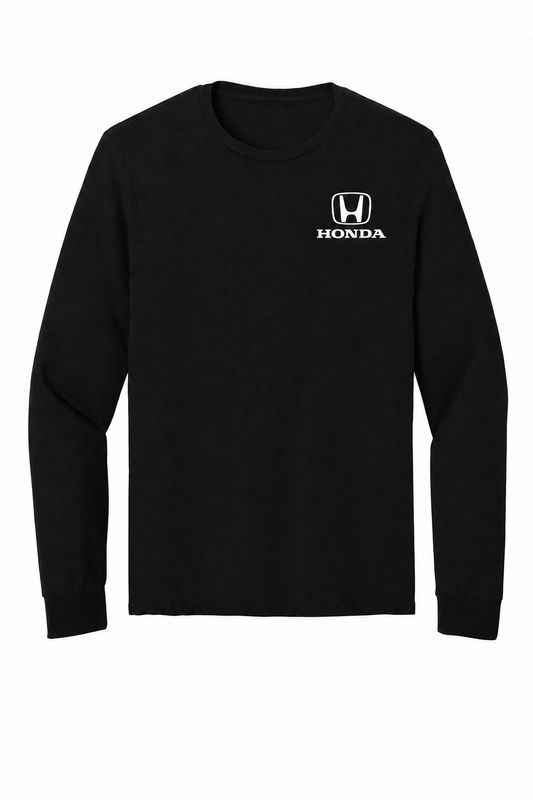 Honda Racing Logo Long Sleeve Tee Black