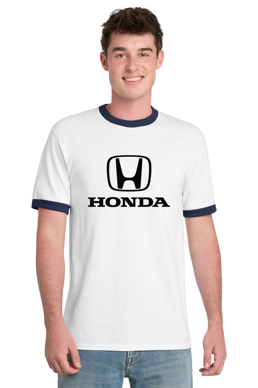 Honda Classic Logo Ringer Tee White/Navy