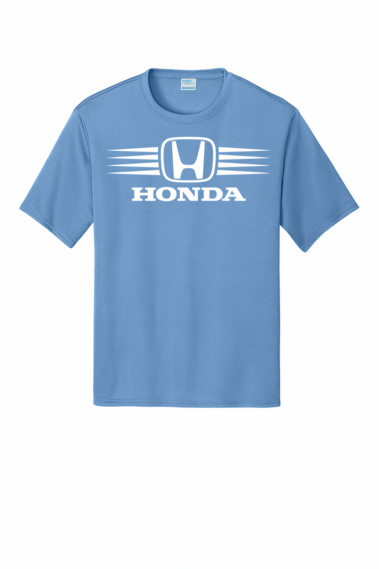 Honda Racing Stripes Performance Tee Carolina Blue