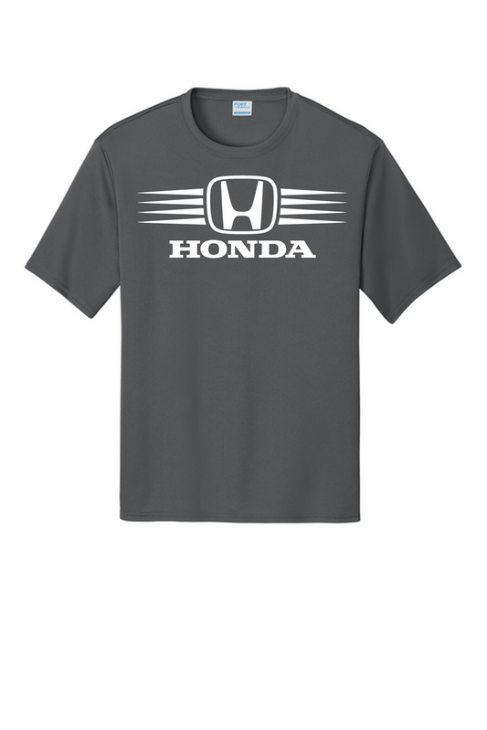 Honda Racing Stripes Performance Tee Charcoal