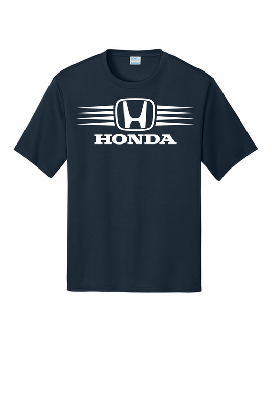 Honda Racing Stripes Performance Tee Navy
