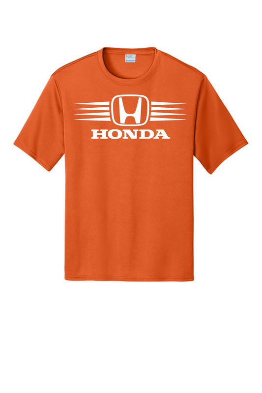 Honda Racing Stripes Performance Tee Orange