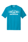 Honda Racing Stripes Performance Tee Neon Blue