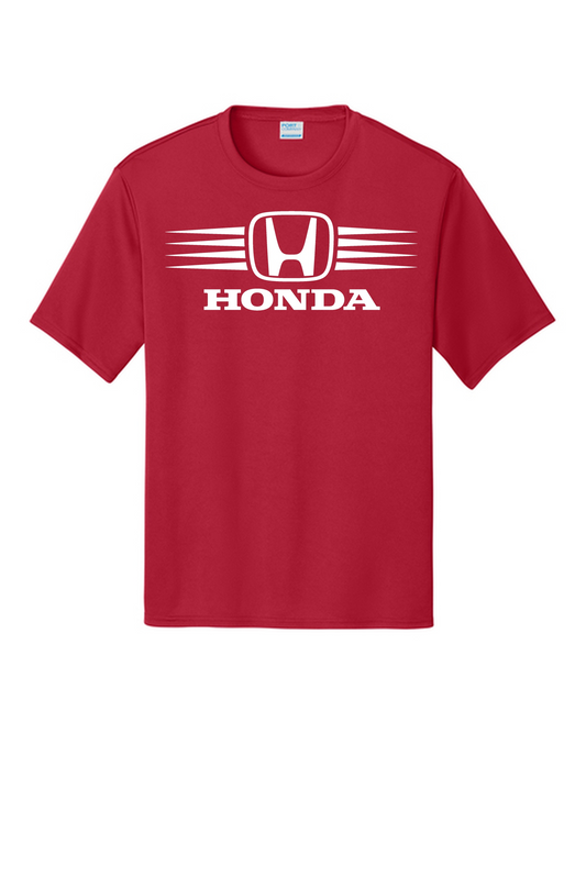 Honda Racing Stripes Performance Tee Red