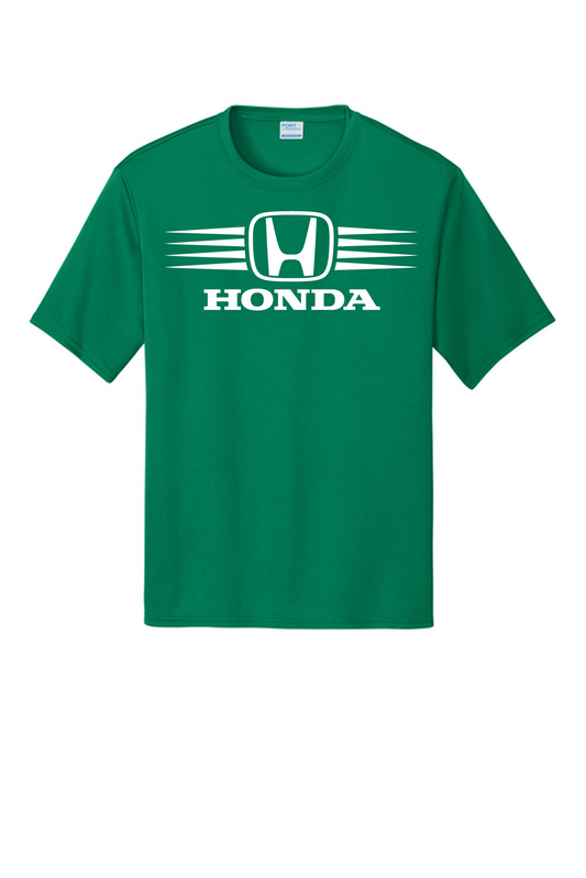 Honda Racing Stripes Performance Tee Green