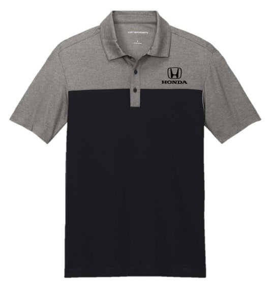 Honda Logo Color Block Polo Grey